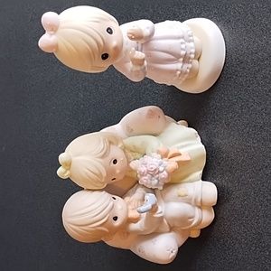 Precious Moments "Say I Do" and "I Still Do" Porcelain Figurines